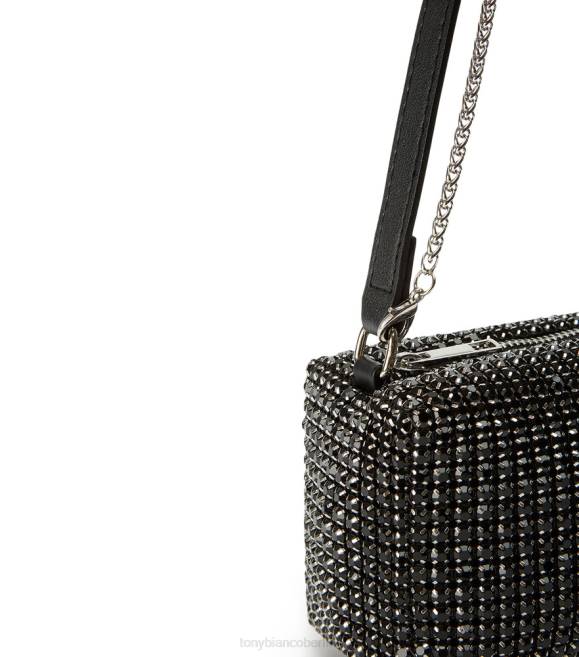 Bling Heels| de Tony Bianco Frauen Moma Mini-Handtaschen schwarzer Kristall 4624311